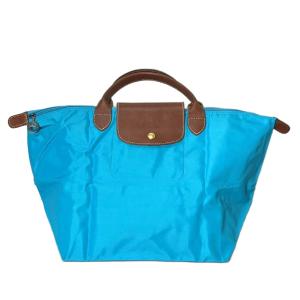ルプリアージュ ハンドバッグ トートバッグ 折りたたみ ナイロン ブルー ブラウンGY14