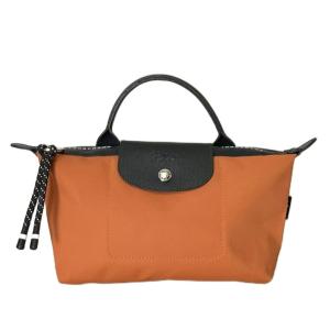 ハンドバッグ トートバッグ ナイロン オレンジ ブラック GY14