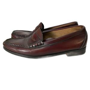 COLE HAAN ローファー コイン シューズ 8 1/2 バーガンディ USA製 GY14