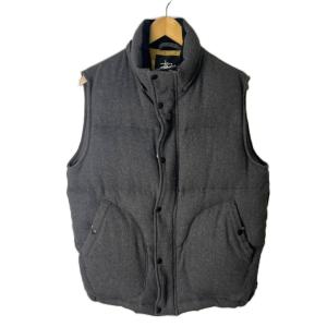 ウールダウンベスト ベスト ウール L グレー