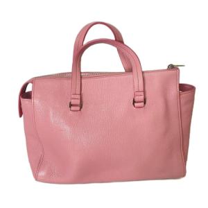 miumiu MADRAS 2WAY ハンドバッグ 5BB004 ピンク