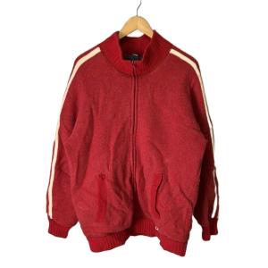 ニットジャケット トラックジャケット ブルゾン ウール オールド O レッド