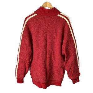 adidas ニットジャケット トラックジャケット ブルゾン ウール オールド O レッド