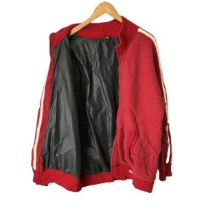 adidas ニットジャケット トラックジャケット ブルゾン ウール オールド O レッド