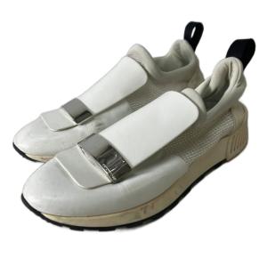 SR1 サイドメッシュ スニーカー シューズ スリッポン 39 ホワイト GY06