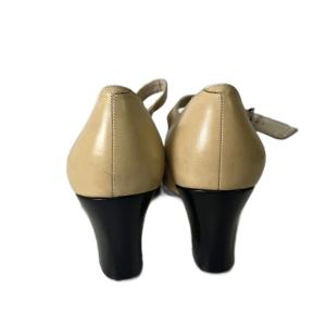 CHANEL パンプス ベルトストラップ ココマーク 36.5 ベージュ GY06