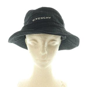 GIVENCHY バケットハット 帽子 エンボス 59 黒 ブラック BPZ05BP0SH /SS OS AD