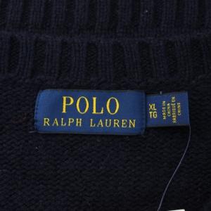 POLO RALPH LAUREN ニット セーター ポロベア XL ネイビー
