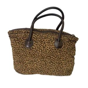 BOTTEGA VENETA トートバッグ ハンドバッグ アニマル柄 ヒョウ柄 OLD ブラウン GY06