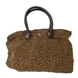 ハンドバッグ トートバッグ アニマル柄 ヒョウ柄 ブラウン GY06