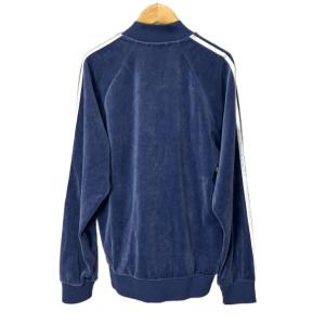 adidas ベロアトラックジャケット ジャージ ジャケット HR3446 S ブルー