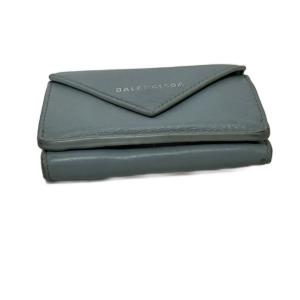 BALENCIAGA PAPIER MINI WALLET 3つ折り財布 スカイブルー レディース 391446 4005・Y・5275