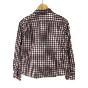 MARGARET HOWELL チェック シャツ ブラウス 2 長袖 レッド マルチカラー GY06