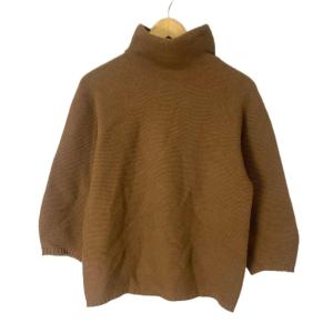 ニット セーター ハイネック カシミヤ混 長袖 M ブラウン GY06