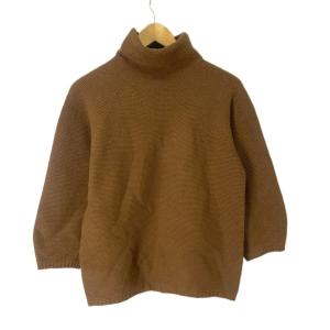 Max Mara ニット セーター ハイネック カシミヤ混 長袖 M ブラウン GY06