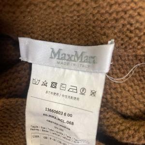 Max Mara ニット セーター ハイネック カシミヤ混 長袖 M ブラウン GY06