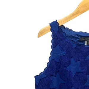MARC by MARC JACOBS ワンピース ひざ丈 ノースリーブ 星柄 0 ブルー GY06