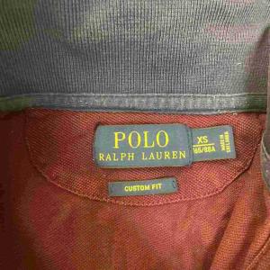 POLO RALPH LAUREN ポロシャツ カットソー ビッグボニー 半袖 XS ボルドー ネイビー