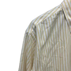 Brooks Brothers ストライプシャツ ボタンダウン 長袖 シャツ L イエロー