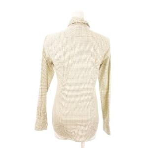 RALPH LAUREN SPORT ボウタイシャツ 長袖 シャツ 格子柄 総柄 2 ベージュ GY18