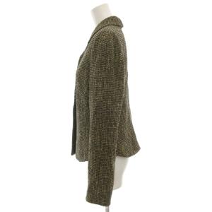 Max Mara 銀タグ ツイードジャケット 42 総裏地 黒 ブラック ベージュ /GV GY50