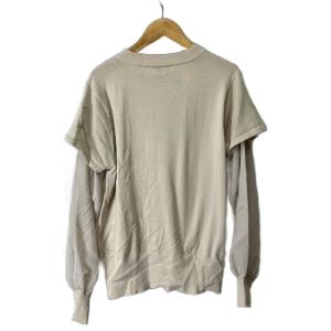 HYKE 袖切替ニット ニット 長袖 クルーネック 1 ベージュ GY06