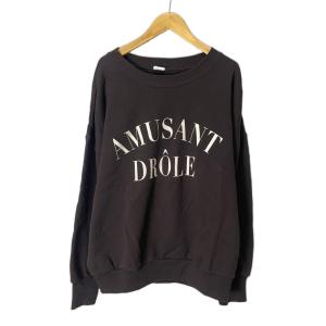 ロゴスウェット トレーナー 裏毛 長袖 ブラウン GY06