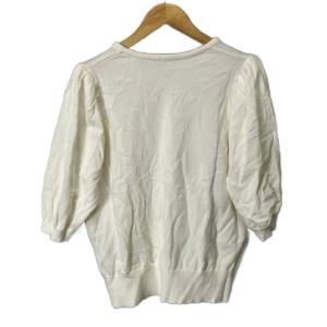 Spick&Span ニット セーター クルーネック 半袖 アイボリー GY06