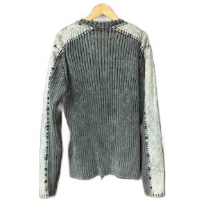DIESEL FULL ZIP K MATTY 25FW ニット セーター ジップアップ S グレー A17464