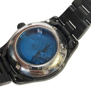 ORIENT アナログ 自動巻き 腕時計 レディース 裏スケ ブラック