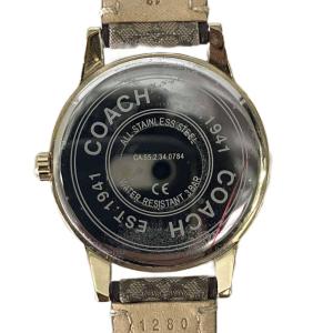 COACH アナログウォッチ シグネチャー 腕時計 ブラウン