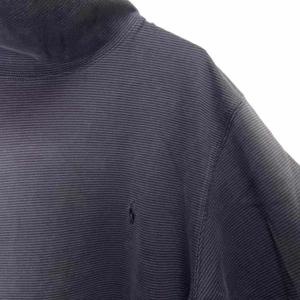 Polo by Ralph Lauren ボーダー カットソー Tシャツ タートルネック 長袖 M ネイビー
