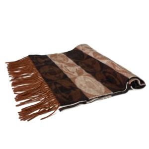 Vivienne Westwood カシミヤ マフラー オーブ柄 フリンジ ブラウン