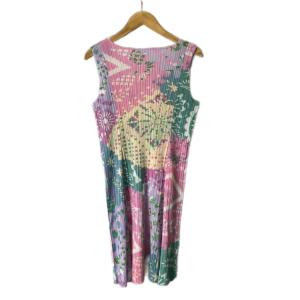 PLEATS PLEASE ISSEY MIYAKE ノースリーブ ラウンドネック チュニック プリーツ 総柄 3 ピンク PP91-JK605