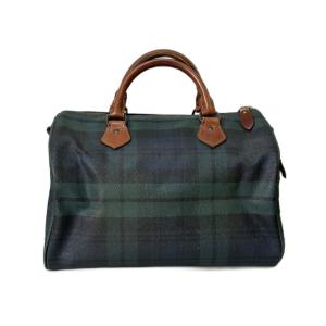RALPH LAUREN ボストンバッグ ミニボストン ブラックウォッチ グリーン