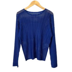 A.POC 長袖カットソー プリーツ レディース カットワーク  - ブルー PP31JK921