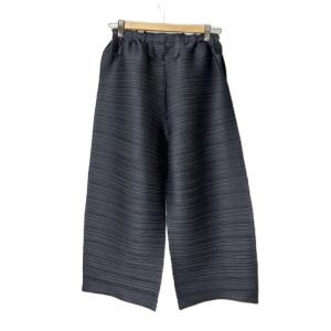 PLEATS PLEASE ISSEY MIYAKE 横プリーツパンツ 3 グレー PP83-JF413
