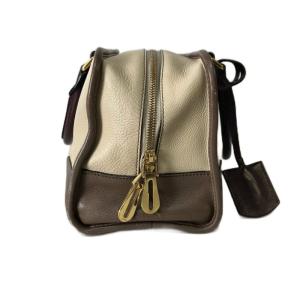 LOEWE アマソナ28 トリコロール ハンドバッグ ベージュ