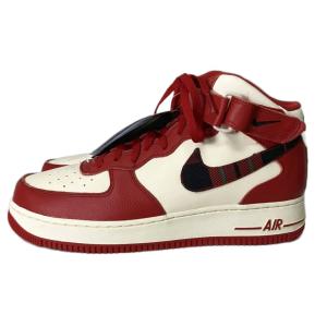 Air Force 1 Mid Plaid Red スニカー 28cm