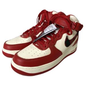 NIKE Air Force 1 Mid Plaid Red スニカー 28cm