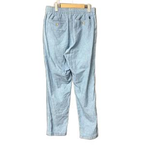 POLO RALPH LAUREN シャンブレーパンツ スラックス テーパード 近年モデル S ブルー
