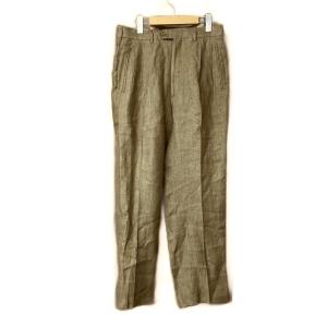 オールド パンツ スラックス タック ブラウン