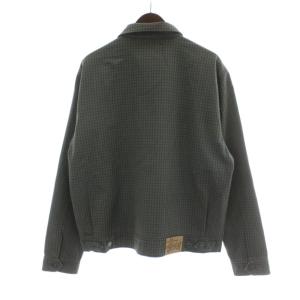 STUSSY Check Garage Jacket L カーキ 115534