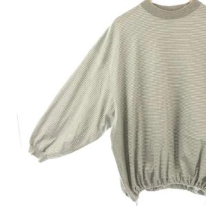 is-ness BALLOON STRIPES LONG SLEEVE T SHIRT Tシャツ カットソー 長袖 ボーダー