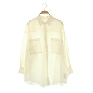 25SS natural slub tunic シャツ 長袖 白 /HK OSSH