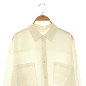 Plage 25SS natural slub tunic シャツ 長袖 白 /HK OSSH