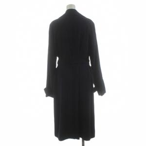 Theory Rosina Crepe Sub Oaklane WS ダブルブレストトレンチコート ロング ベルト付き