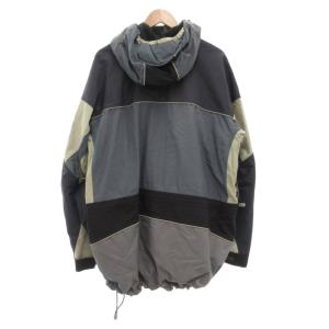 NIKE ACG ヴィンテージ マウンテンパーカー ジャケット XL ナイロン ジップアップ ロゴ 刺繍 裾ドロスト グレー