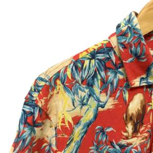 POLO RALPH LAUREN ポロシャツ 半袖 シャツ カットソー アニマル柄 M レッド