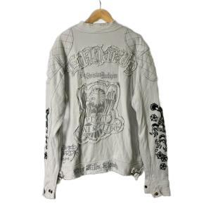 Ed Hardy スウェットジャケット ブルゾン 刺繍 ジップアップ M グレー